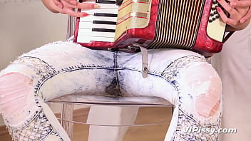 Preview 1 of 1st Porn Xxxi Vedio - Blonde Hottie Milana Gets Absolutely Soaked During A Piss Fuck With Her Music Tutor