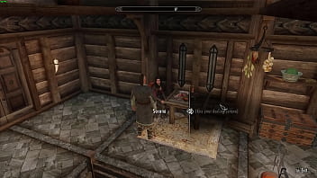 Preview 1 of Doxy Else But - Dragonborn having sex with Serana,  sitting very hard on his dick