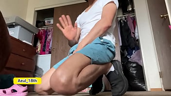 Preview 1 of Touch Ball Team - Delicious cumshot of an 18 year old twink