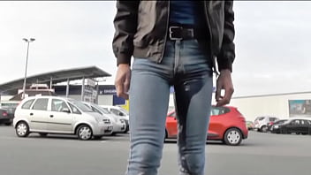 Preview 2 of Cum In Gay - pissing in my jeans in public