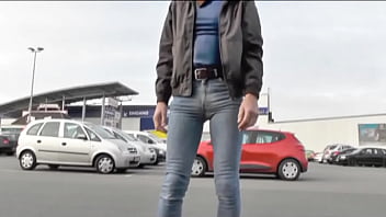 Preview 1 of Cum In Gay - pissing in my jeans in public