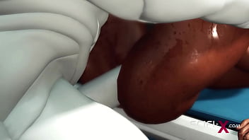 Preview 3 of House Maid Xxnx - A hot black girl needs a huge cyborg cock in her ass