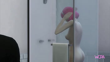 Preview 1 of Webcame Verial - [TRAILER] Naruto Uzumaki watches Sakura Haruno taking a shower and she gives it to him in the bathroom