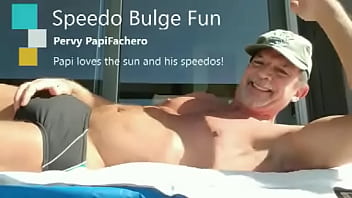 Preview 1 of Xxx Naby - Pervy PapiFachero loves the sun on his body and speedo bulge! #beachbulge #lycrafetish #lycramen #lycraunderwear #speedob ...