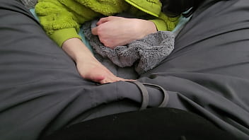 Preview 4 of Step Brother And My Friend - roommate rubs cock in pants for cum