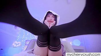 Preview 4 of Xxxxx Hdsex - Sexy Hinata In Fishnets Teases Ass and Plays with her Pussy - cosplay anime