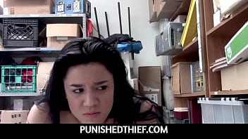 Preview 3 of Desh Storry - PunishedThief  - Chubby Girl Thief Monica Sage Deepthroat a Huge Cock For Stealing