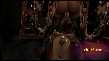 Preview 3 of Log Lik Xbdo - Citor3 3D VR Game ASMR Hypnosis SFM Dominatrix with Huge Tits and a Huge Ass