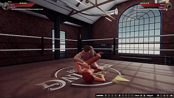 Preview 2 of Bro Sear Bed Sis Sex Mobi - Ethan vs. Val (Naked Fighter 3D)
