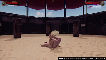 Preview 3 of Penay Scanda - Ethan vs. Audree (Naked Fighter 3D)