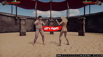 Preview 1 of Penay Scanda - Ethan vs. Audree (Naked Fighter 3D)