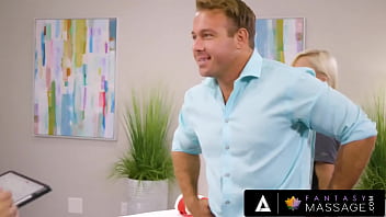 Preview 1 of Bangladesh Beeg Com - FANTASY MASSAGE - Hung Chad White Destroys Pervert Rookie Masseuse&#039_s Pussy While Her Boss Is Near