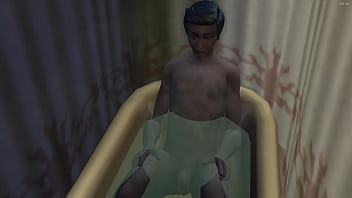 Preview 2 of Facebook Xnxxx Movies - Indian stepmom catches her stepson masturbating in his room before the exam and helps him to get rid of stress so he can pass the exam
