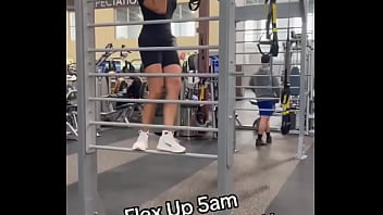 Preview 1 of Dani Daniels Daily Bush - Flex  Up 5am! Swinging Around!Gym time!