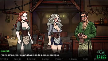Preview 3 of Girls Fargh - Game of whores ep 22 Ruiva empregada e Novos Drinks