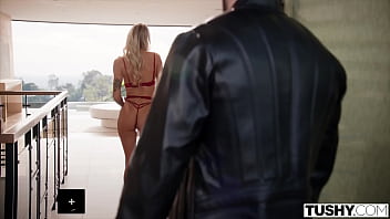 Preview 2 of Miria K - TUSHY Tight Hot Blonde Dakota Lyn Loves To Show Off Her Flawless Ass