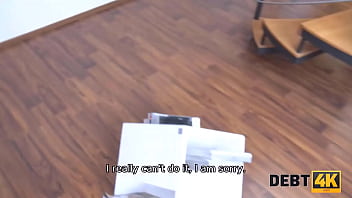 Preview 2 of Hindi Belo - DEBT4k. Chick has no cash to pay for rent so she offers sex to collector