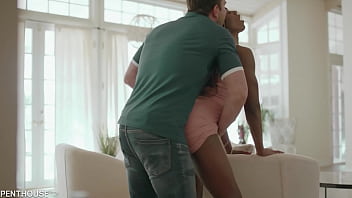 Preview 1 of Hq Porn Manju - PenthouseGold.com - Sensual Ebony Babe Ana Foxxx Got Her Pink Hairy Snatch Penetrated Hard and Fast