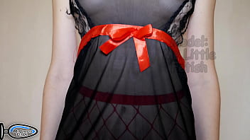 Preview 2 of Bf Xxxbf Hindon Lokl - Cosplay Stepsister In Clothes Of The Maid Without Panties Rubs Wet Pussy On The Pillow And Need Sex