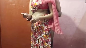 Preview 1 of Gangbang Giant Boobs - Desi girl with hot saree part 1