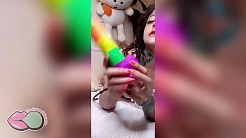 Preview 1 of Mmd Reimu - Look how wet I get playing with my rainbow friend