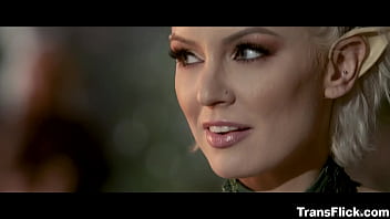 Preview 2 of Black Cock Force Brutal - The sex scene from Lord of the Rings that got censored! Galadriel&#039_s stepsister Kenzie Taylor got fucked by Legolas stepbrother Izzy Wild!