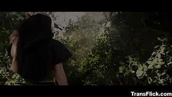 Preview 1 of Black Cock Force Brutal - The sex scene from Lord of the Rings that got censored! Galadriel&#039_s stepsister Kenzie Taylor got fucked by Legolas stepbrother Izzy Wild!