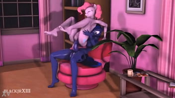 Preview 1 of Indonesian Girls Squirt - Pinkie Pie x Luna