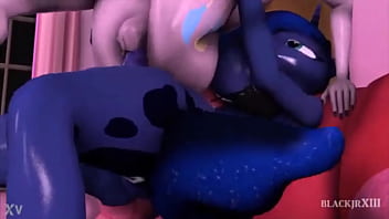 Preview 4 of Indonesian Girls Squirt - Pinkie Pie x Luna