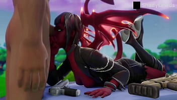 Preview 4 of Daddy Dogter - Malice Blowjob (Fortnite)