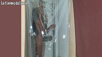 Preview 2 of Mom Salfy - My skinny model takes a shower and puts on a sexy costume