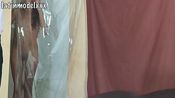 Preview 1 of Mom Salfy - My skinny model takes a shower and puts on a sexy costume