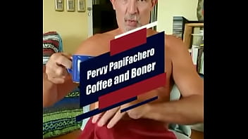 Preview 1 of Dani Daniels And Aj Sex Video Hd - Pervy PapiFachero&#039_s morning routine,  coffee and giving his morning boner some exercise! WOOF! #bateworld #masturbation #m ...