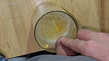 Preview 1 of Layla Hard - Piss and cum cocktail,  freshmade