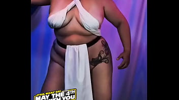 Preview 2 of Ariella Ferrera Strapon - #RT if you want me to be your princess.#MayThe4thwithYou #MayThe4th #StarWarsDay #StarWars #THICK
