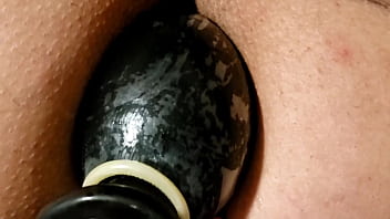 Preview 2 of Jins Wali Sexyvideo - Extreme anal insertion mega electric butt plug Karina and Lucas