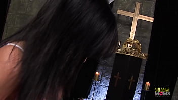 Preview 2 of Hd Kodam - Priest gets his dick sucked by two hotties before fucking them