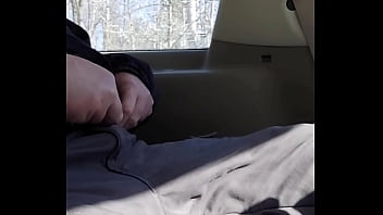 Preview 1 of Hot Masterbeson - mycock4U2see Enjoying a break in the Car