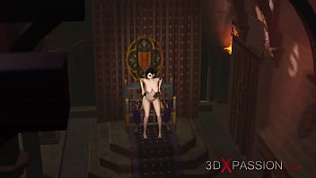 Preview 3 of Thai Power Kit - A super hot dickgirl plays with a sexy young brunette in the medieval castle