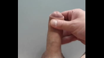Preview 1 of Brent Lyric - handjob on the table,  big load sperm,  small dick
