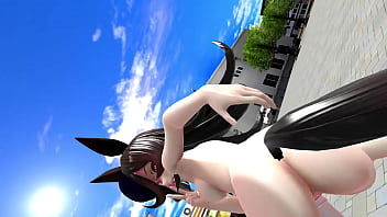 Preview 3 of Cinzia Raffaeli - 【MMDウマ娘】ライスシャワーの露出ガニ股ちん媚び挑発ダンス