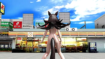 Preview 1 of Cinzia Raffaeli - 【MMDウマ娘】ライスシャワーの露出ガニ股ちん媚び挑発ダンス
