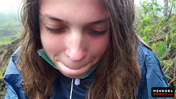 Preview 1 of Indian Romentic Sence - The Riskiest Public Blowjob In The World On Top Of An Active Bali Volcano - POV