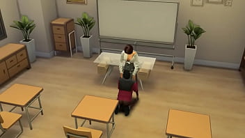 Preview 1 of Kids Niw - Милфа с роскошным телом любит оствлять на дополнительные занятия молодых студентов