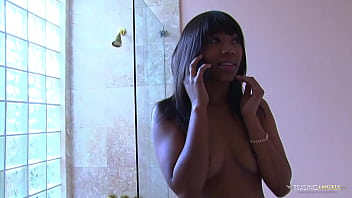 Preview 1 of Kachi Ladli - Feeling horny brunette babe gives her BBC friend a booty call and swallows his cum