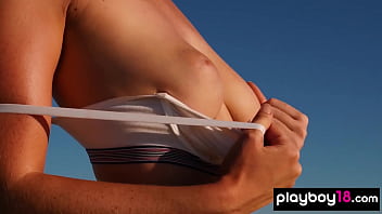 Preview 3 of 8yearst Old - Big boobed all natural naked beauty Willa Prescott posing in the desert