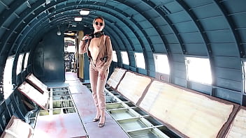 Preview 2 of Friends Mother Love Stroy Movie - Soviet plane,  black Volga and nude model