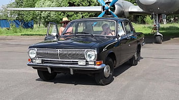 Preview 4 of Friends Mother Love Stroy Movie - Soviet plane,  black Volga and nude model
