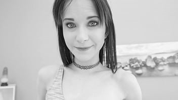 Preview 1 of Chubby Te - Brunette Babe Sweetie Plum Gets All Holes Stuffed With Cock In 4on1 DP Orgy SZ2878