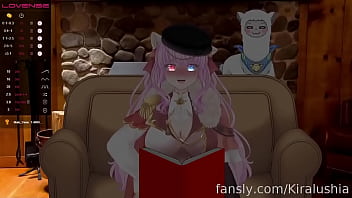Preview 2 of Attf Aslem - Lewdtuber reading a nsfw fan fiction in streaming but the viewers disturb her operating her toy
